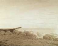 Friedrich Caspar David Boat on the Shore. Moonrise - Hermitage